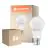 Multipack 6x Ledvance Performance LED Bulb B22d Pear Frosted 8.5W 806lm - 827 Extra Warm White|Replaces 60W